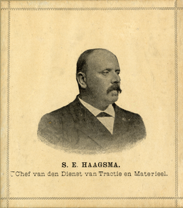104871 Portret van ir. Sjoerd Epco Haagsma, geboren 1852, hoofdingenieur bij de Maatschappij tot Exploitatie tot ...